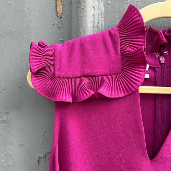 Co collection pink ruffle collar blouse, size Sm - Picture 3 of 8